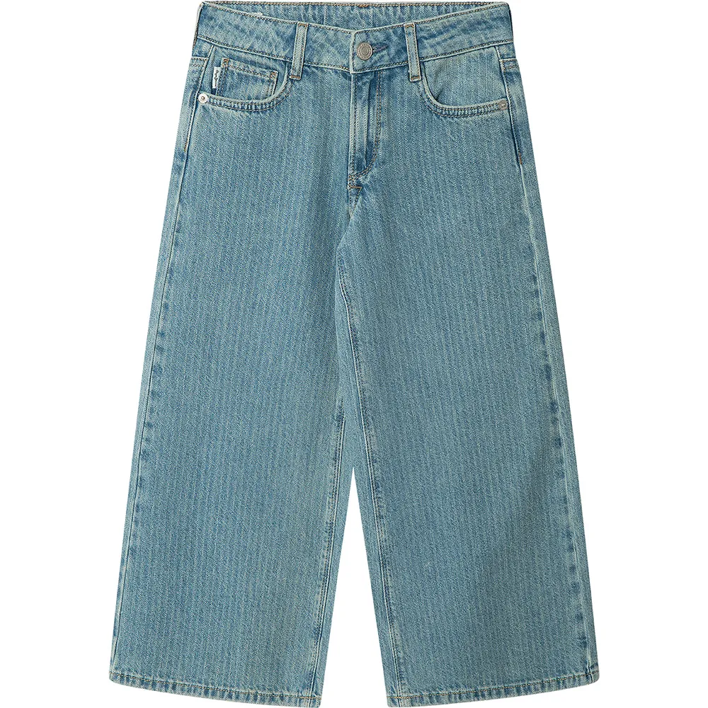 Джинсы Pepe Jeans Wide Leg Lexy Stripe с низкой посадкой, синий