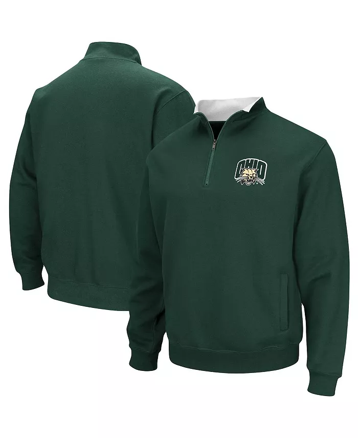

Толстовка Men's Ohio Bobcats Tortugas Logo Quarter-Zip Jacket Colosseum, зеленый