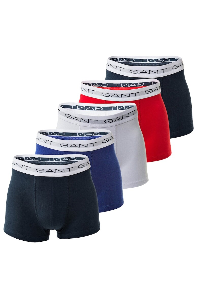 

Боксеры с логотипом - 5 пар Gant, мультиколор