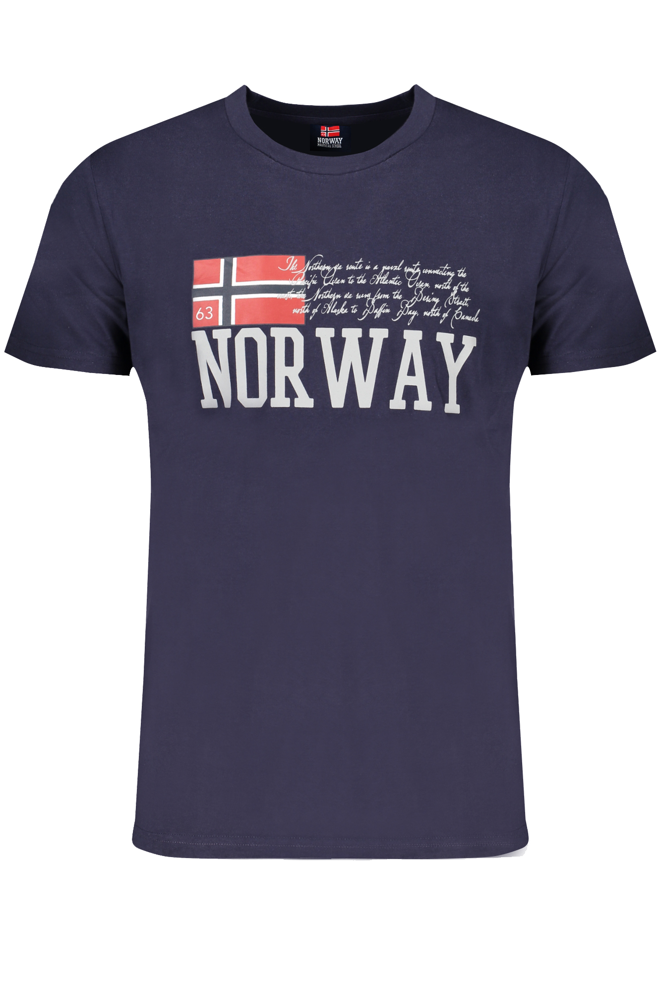 

Футболка мужская Norway 1963 хлопковая с фирменным принтом, синий