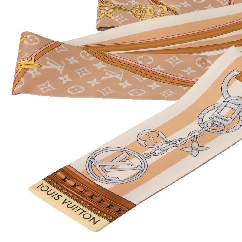 Повязка для волос Mulberry Silk Unisex Sand LOUIS VUITTON, sand — фото 3