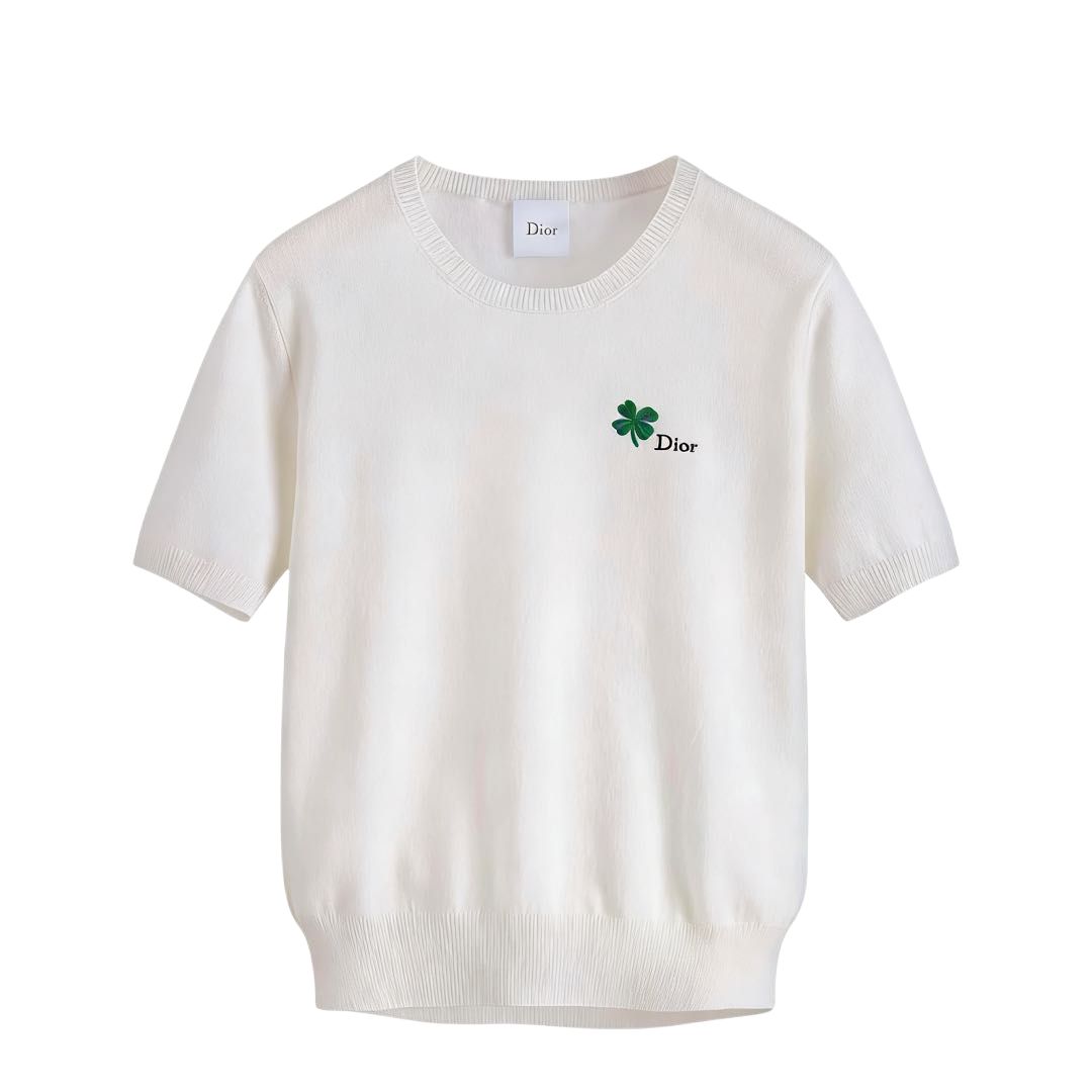 

DIOR Свитер Women's White Crew Neck Moderate Others