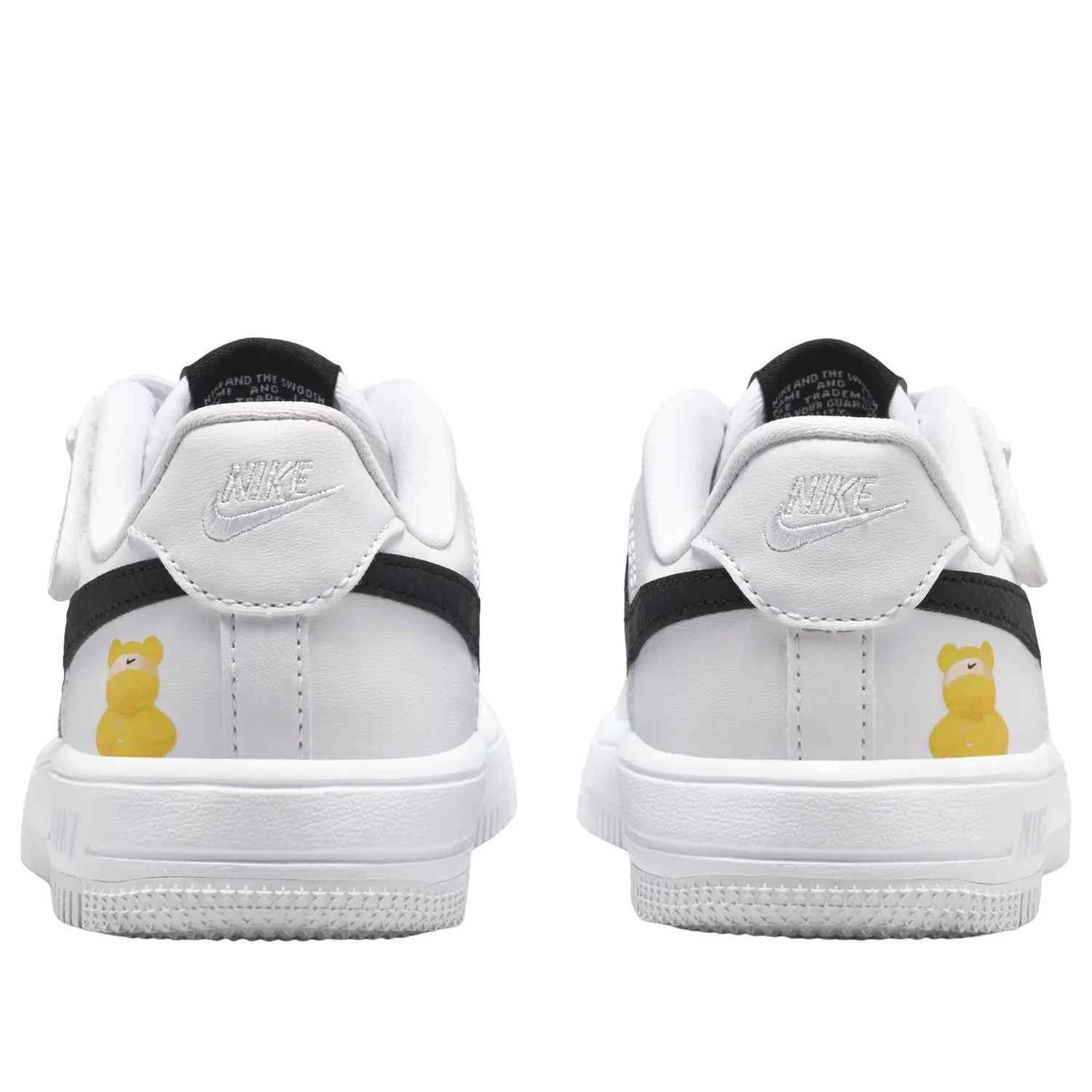Кроссовки (PS) Nike Force 1 Low EasyOn 'White Black' — фото 3