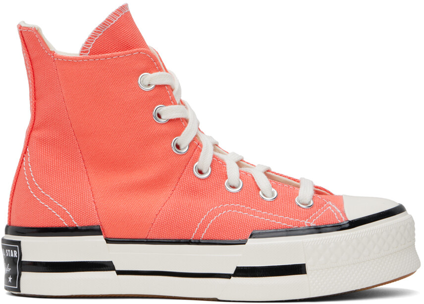 Розовые кроссовки Chuck 70 Plus Converse, цвет Watermelon slushy/White/Black