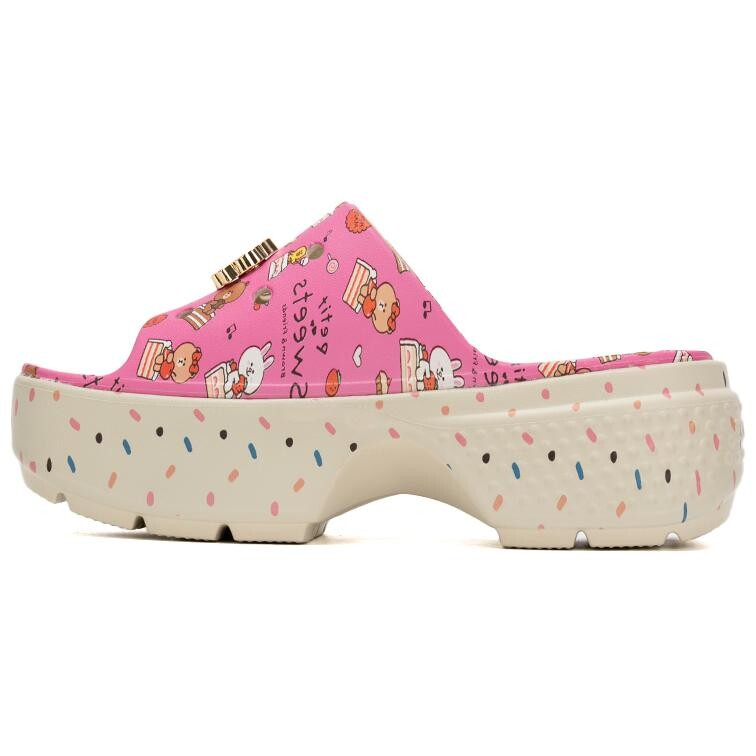

Шлепанцы унисекс розовые Crocs