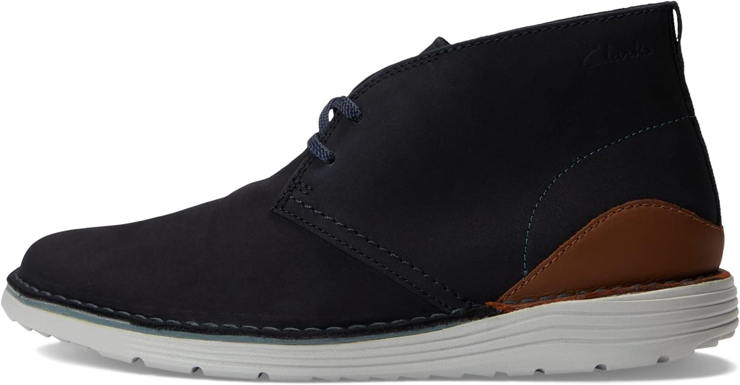 Мужские ботинки Clarks Brahnz Mid, Navy Nubuck — фото 3