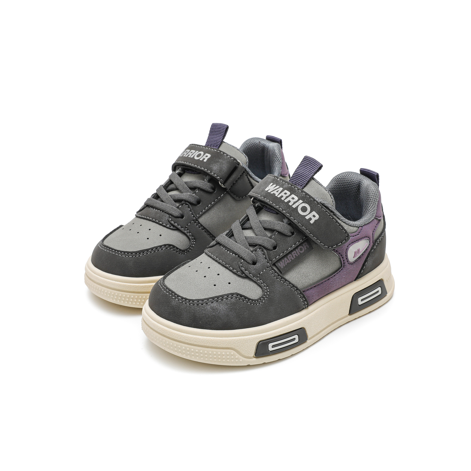 Мужские кроссовки для скейтбординга Lightweight Cushioning Slip Resistant Anti Kick Low top WARRIOR, светло-синий/синий/желтый — фото 4