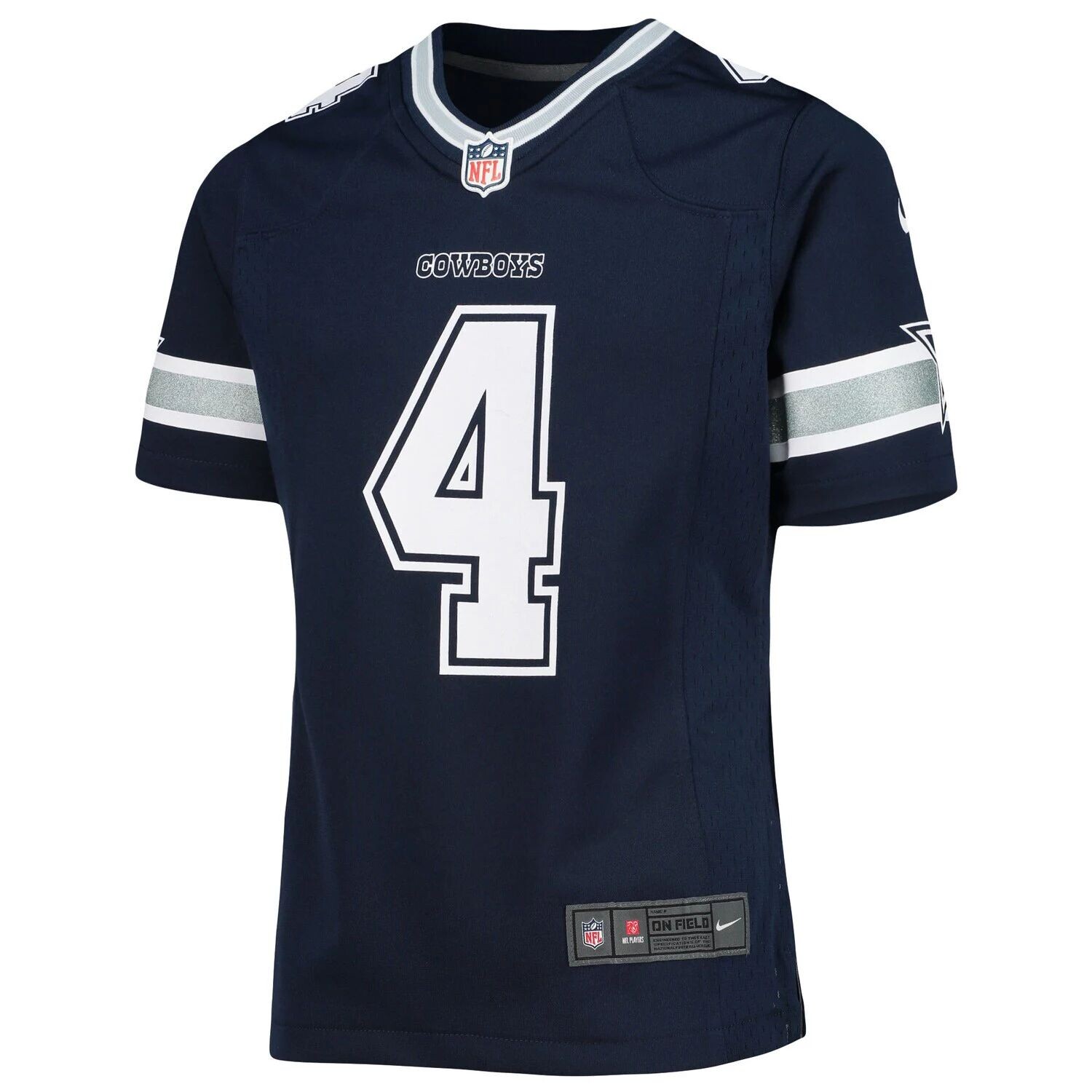 Молодежные кроссовки Nike Dak Prescott Navy Dallas Cowboys Team Game Jersey Nike — фото 2
