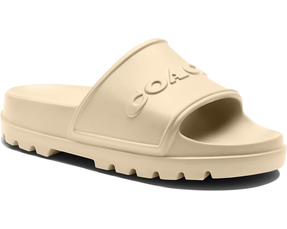 

Сандалии COACH Jesse Rubber Slide, слоновая кость