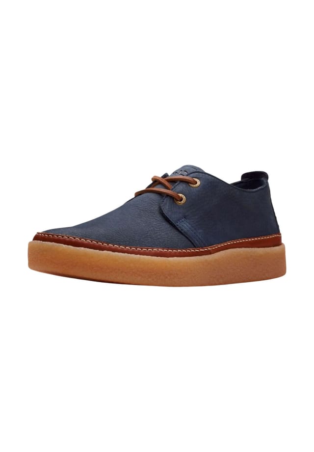 

Полуботинки из нубука Clarks, синий