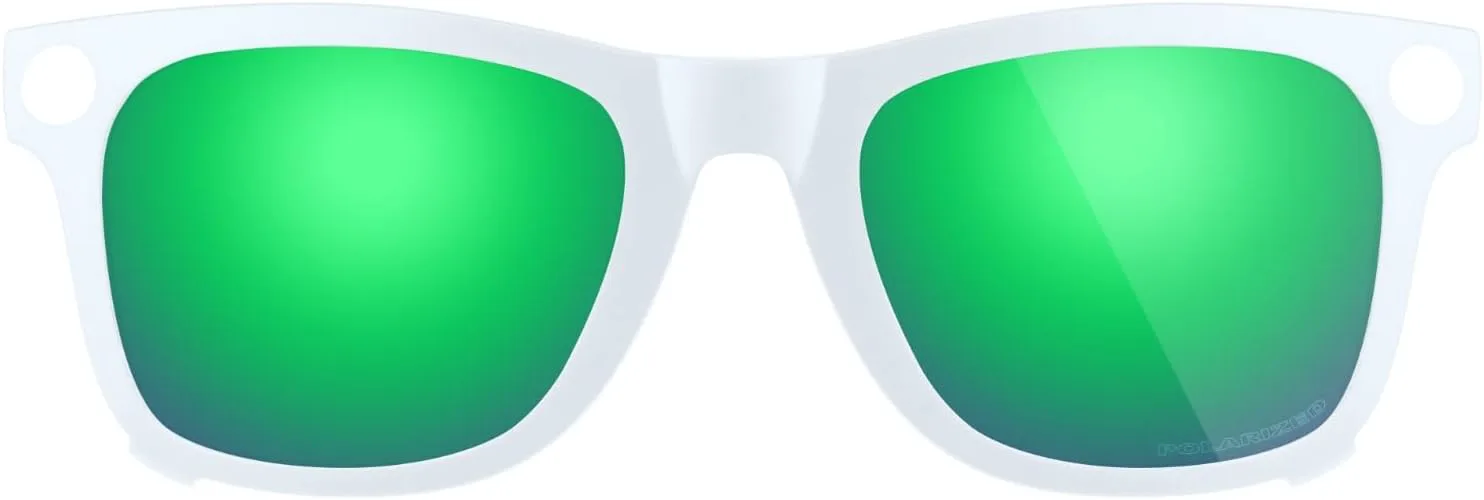 

Поляризованные солнцезащитные очки-клипсы для Ray-Ban Meta Wayfarer RW4012 (Gen 2) 50 мм, защита от выцветания - защитите свои глаза Fiskr, Emerald Green