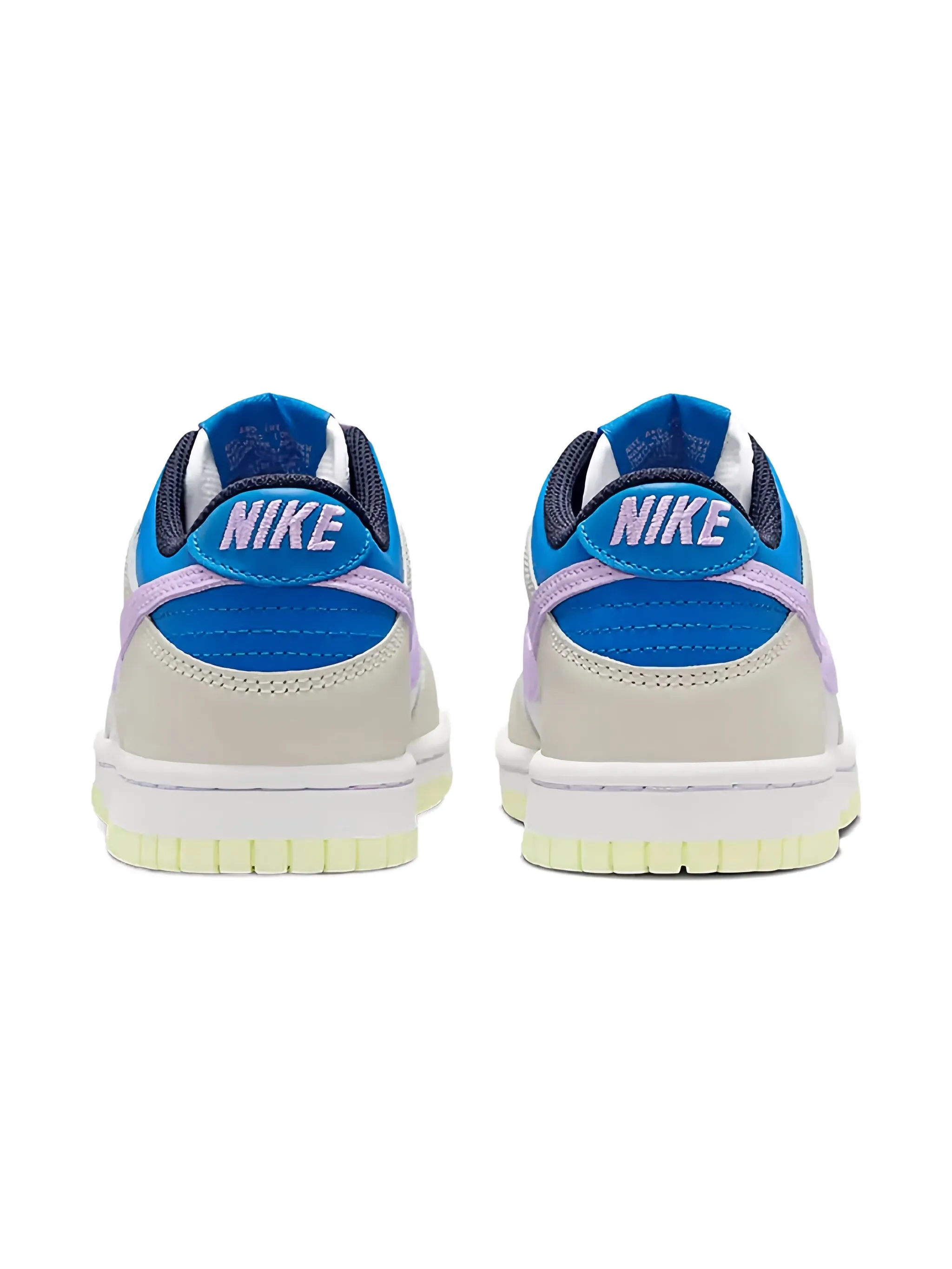 Кроссовки Dunk Low Khaki/Blue/Pink Nike Kids, бежевый — фото 3