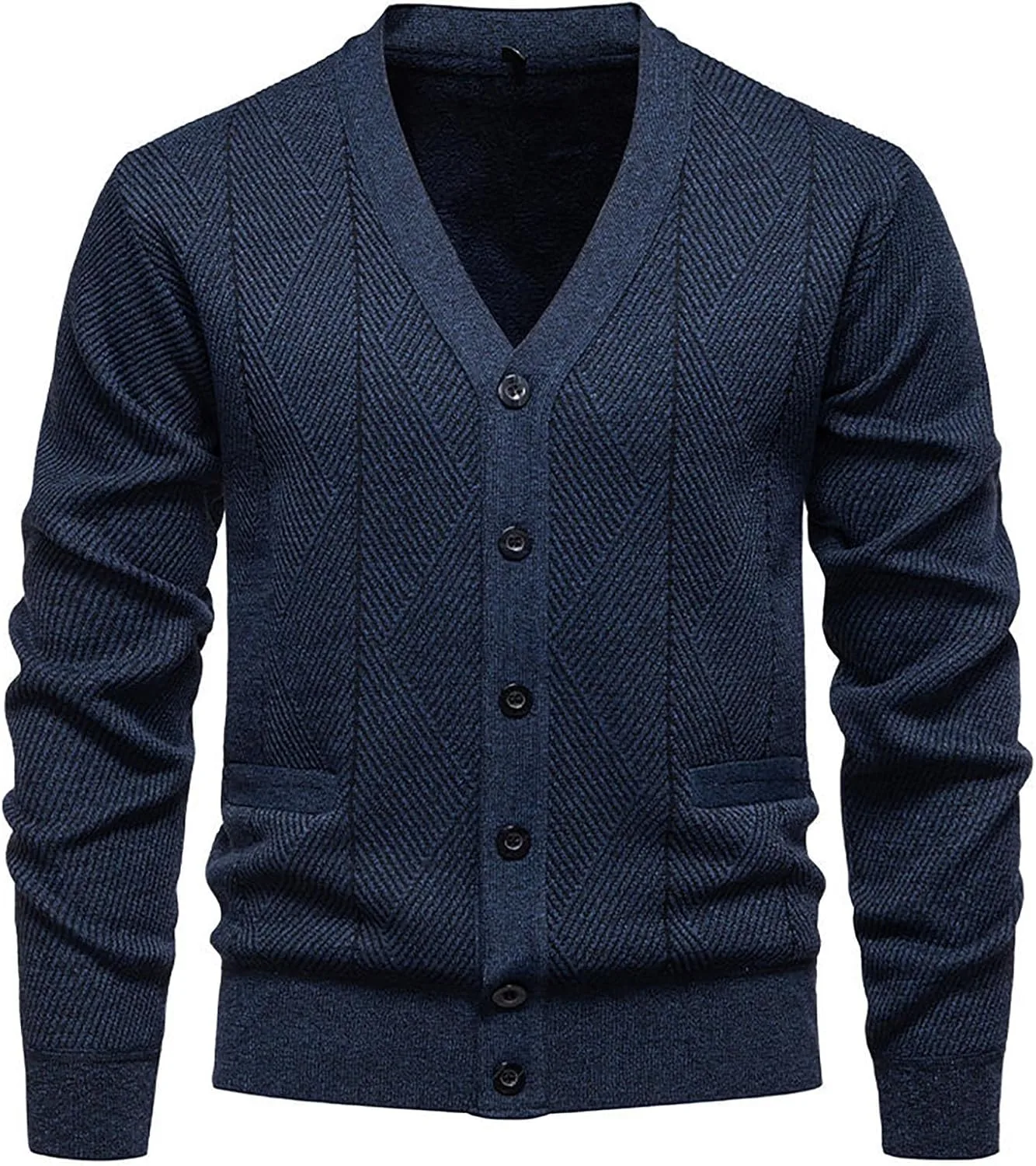 

Мужской свитер с длинным рукавом и V-образным вырезом