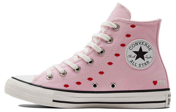 

Кеды Converse Chuck Taylor All Star Hi Embroidered Hearts Pink Women's