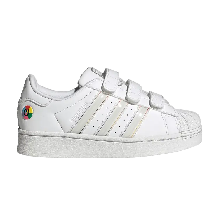 

Кроссовки adidas Superstar Comfort Closure C LED Lights Pack - White Black, белый