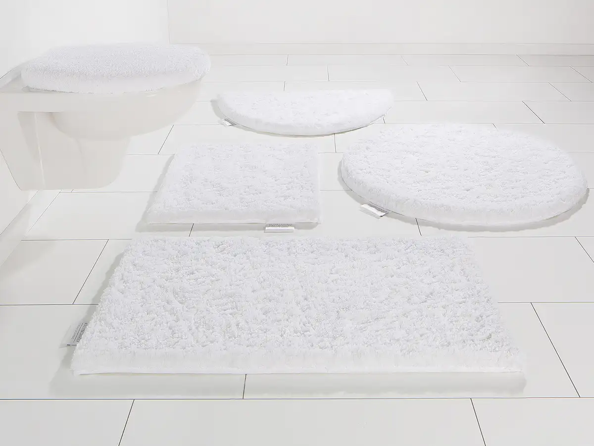 

Гвидо Мария Кречмер Коврик для ванной Home&Living "Jari", высота 30 мм, с противоскользящим покрытием, быстросохнущий, износостойкий Guido Maria Kretschmer Home&Living прямоугольный (80х150 см), белый