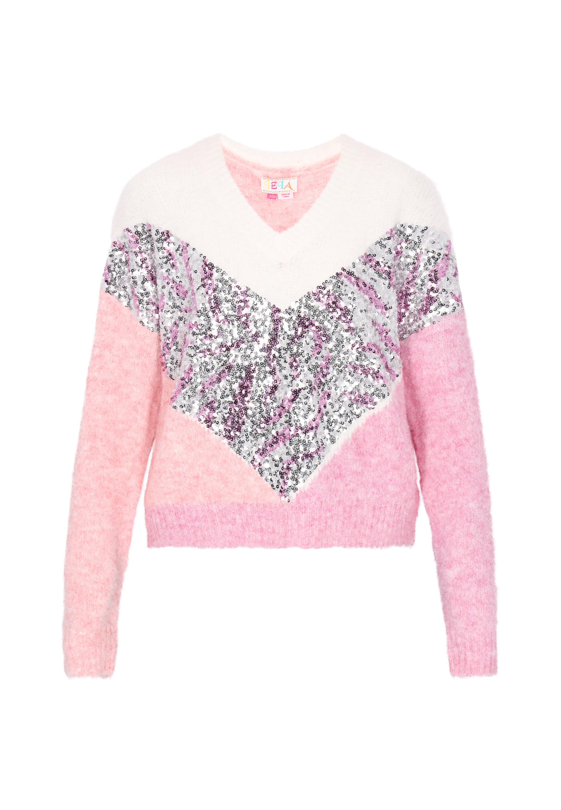 

IZIA Свитер в розовом, белая шерсть