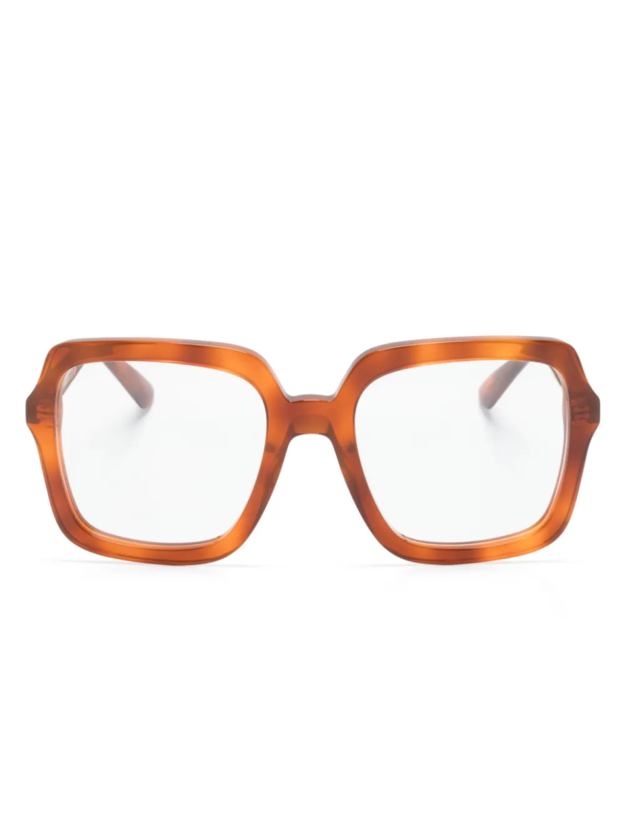 

Очки в квадратной оправе черепаховой расцветки Gucci Eyewear, коричневый