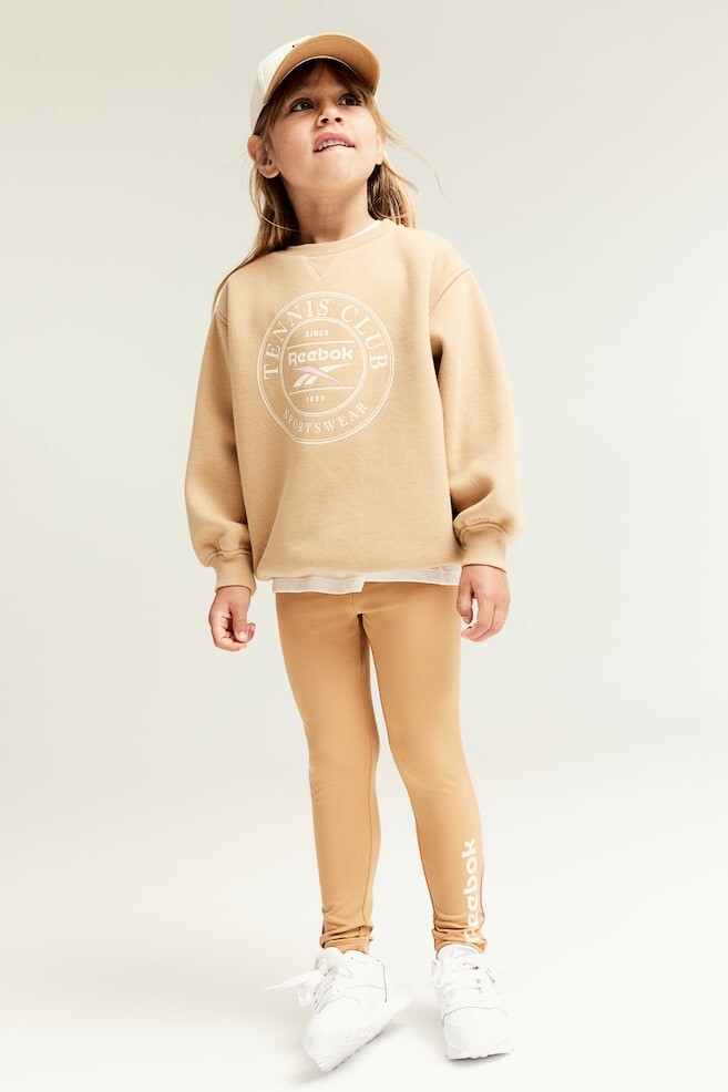 

Леггинсы с принтом H&M, бежевый
