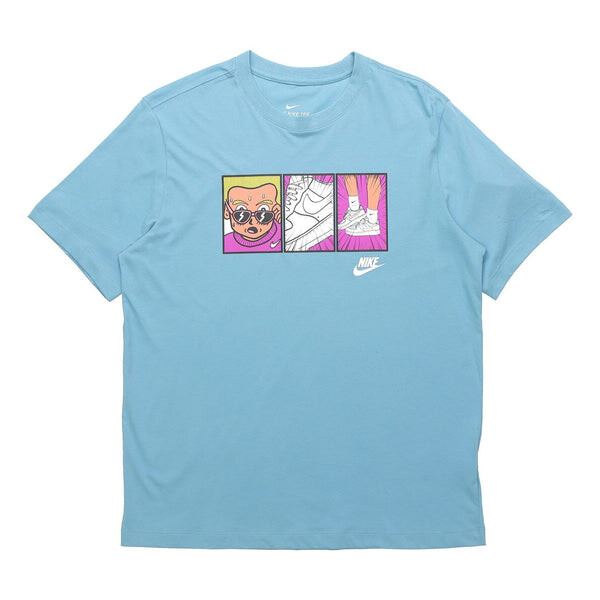 

Футболка sportswear applique t-shirt 'blue' Nike, синий