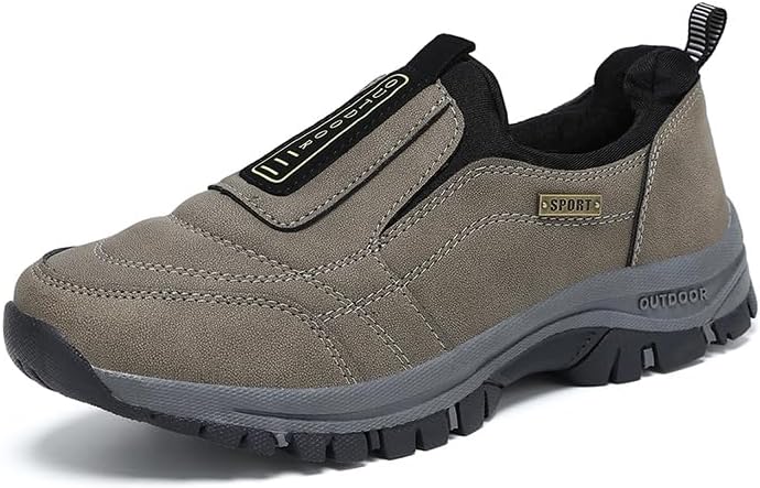 

Мужские удобные водонепроницаемые ортопедические прогулочные и походные ботинки Swzec, хаки