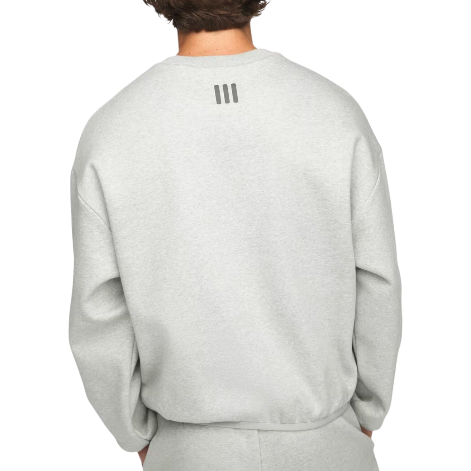 Футболка с длинными рукавами оверсайз Adidas x FEAR OF GOD ATHLETICS, цвет «серый меланж» — фото 4