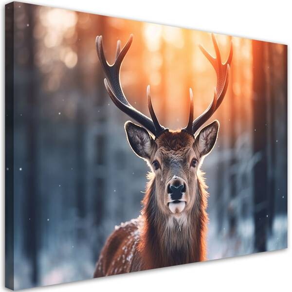 

Картина арт-принт KUNSTLOFT Deer Look, коричневый