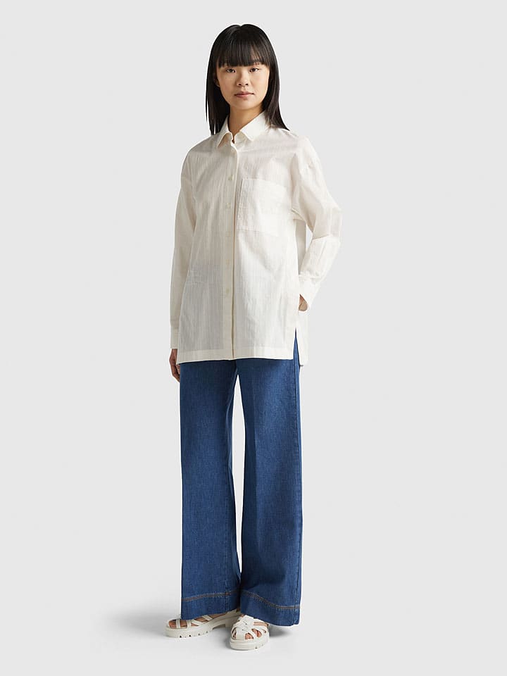 

Рубашка Benetton, белый