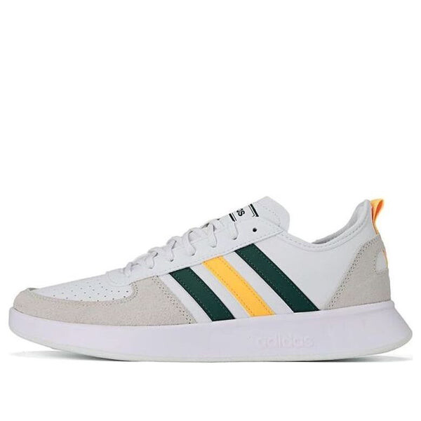 

Кроссовки court 80s 'white green yellow' Adidas, белый