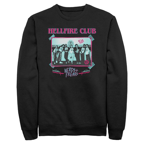

Мужская футболка с длинным рукавом Stranger Things Hellfire Club Nerds & Freaks Licensed Character