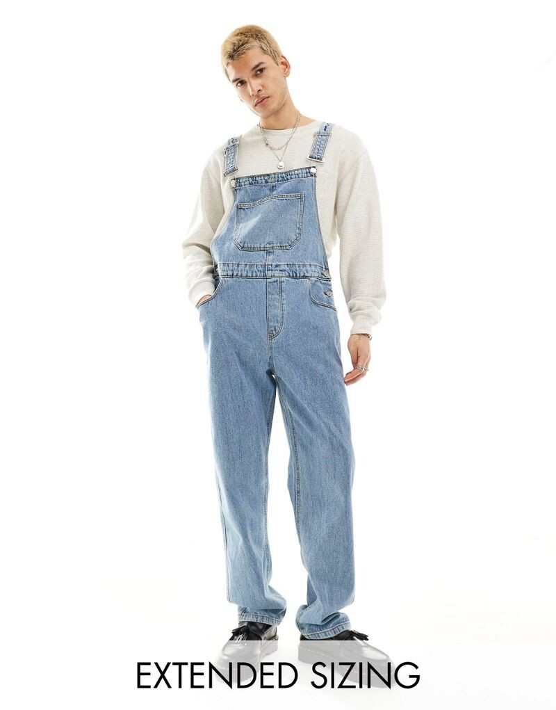 

Синий джинсовый комбинезон ASOS DESIGN