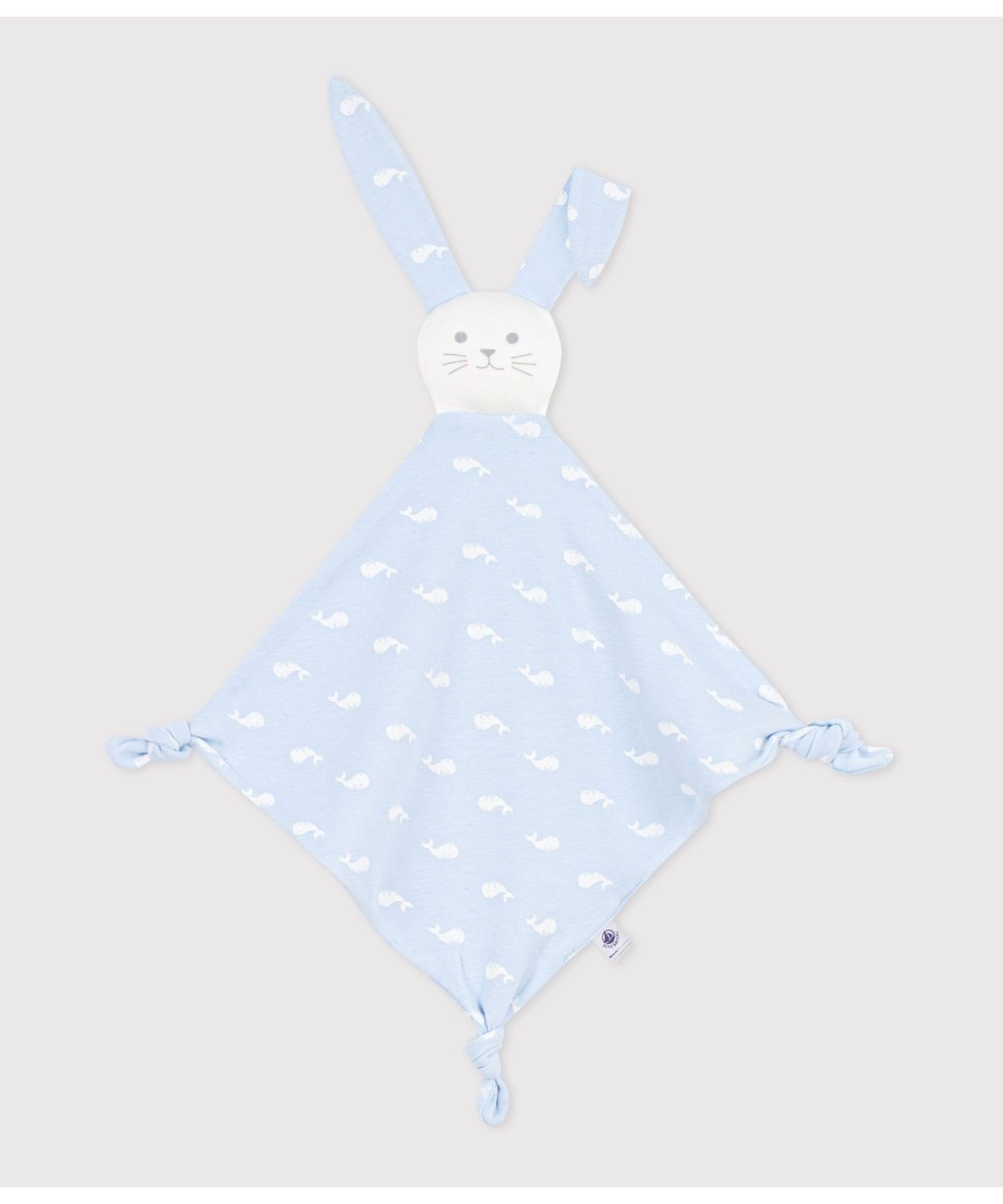Футболка с принтом кита Petit Bateau, Light blue/off-white