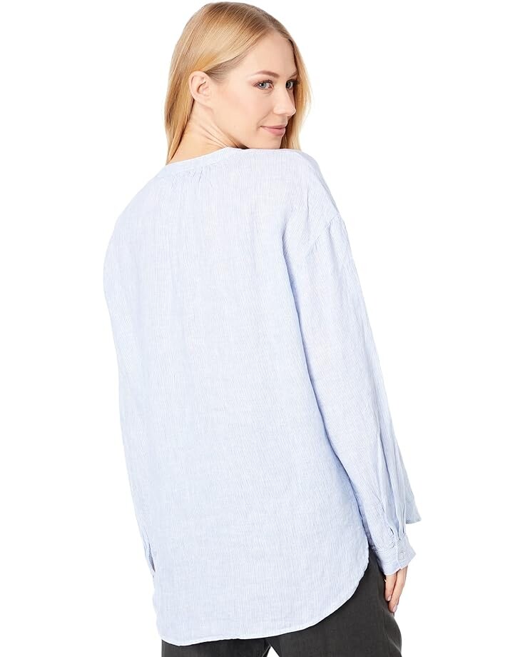 

Рубашка ECOALF Eastalf Shirt, цвет Off-White/Blue Stripe