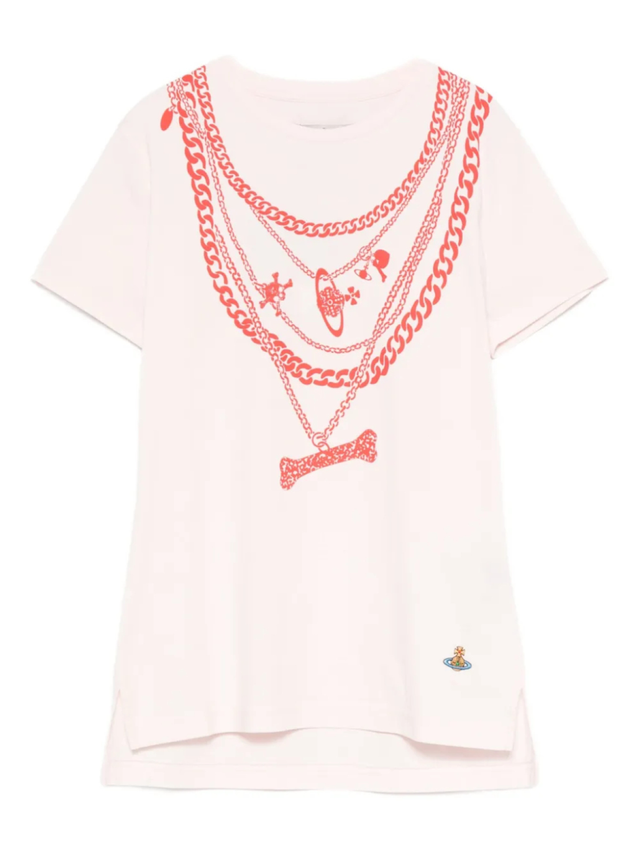 

Футболка Vivienne Westwood Viv Chain, розовый
