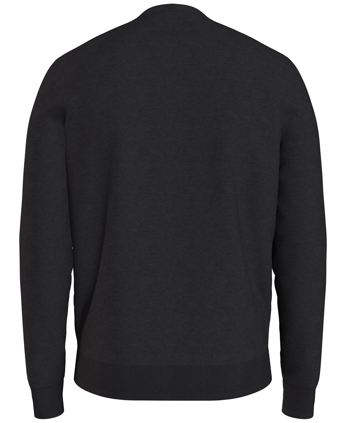 Мужской однотонный свитер с круглым вырезом Essential Tommy Hilfiger — фото 2