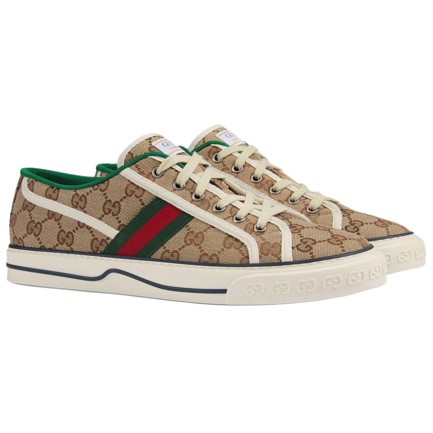 Теннисные туфли 1977 Canvas мужские низкие бежевые Gucci — фото 2