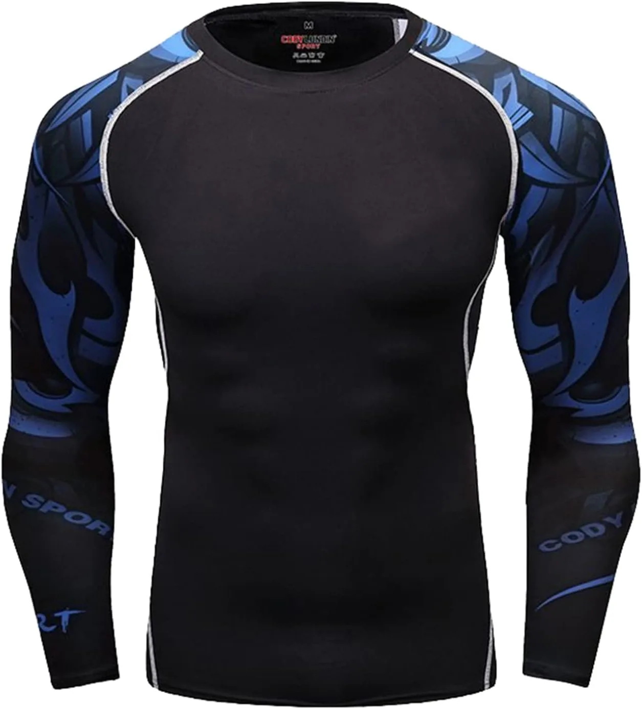 

Freebily мужская спортивная футболка с длинным рукавом для бега и тренировок