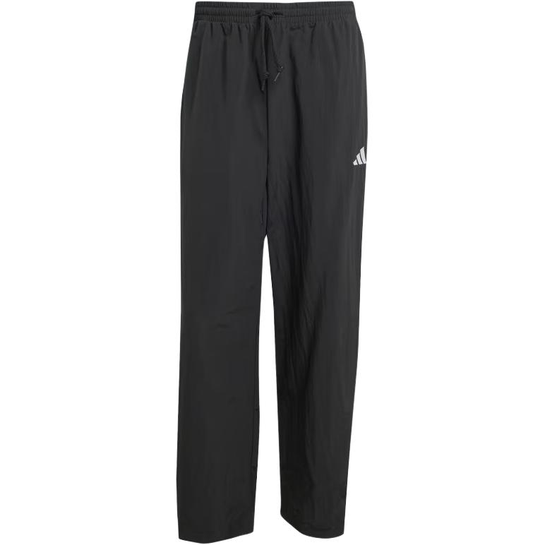 

Эластичные брюки Essential Small Logo Woven Open Hem Adidas, черно-белый