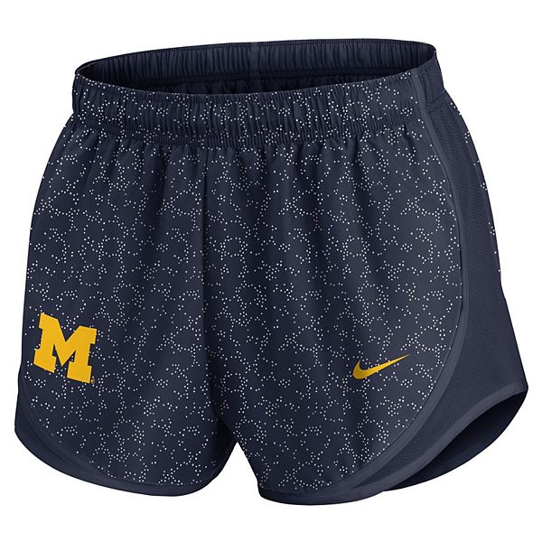 Женские шорты navy michigan wolverines tempo pattern dri-fit Nike — фото 4