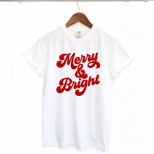 

Футболка Bold merry and bright с принтом и окраской garment dyed Simply Sage Market, White, Белый, Футболка Bold merry and bright с принтом и окраской garment dyed Simply Sage Market, White