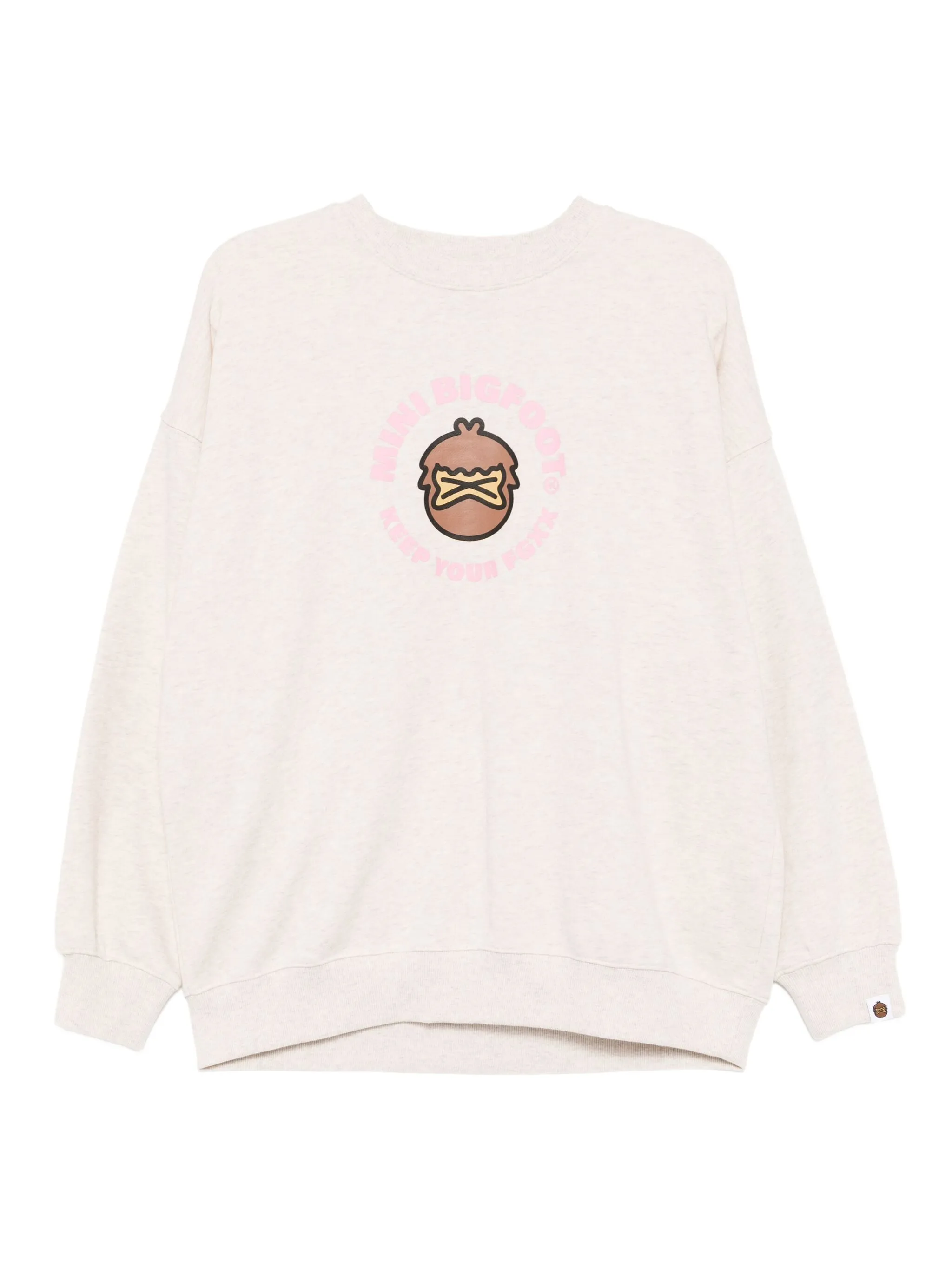 

Толстовка с графичным принтом Fingercroxx, кремовый