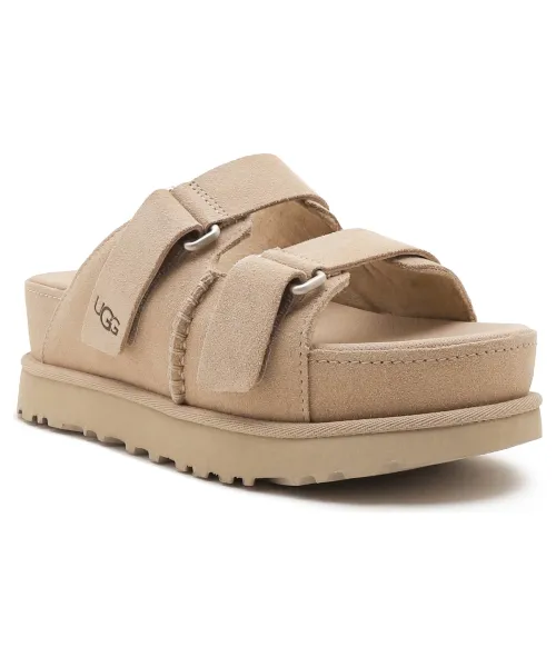 Тапочки из кожи Goldenstar Hi Slide Ugg, бежевый