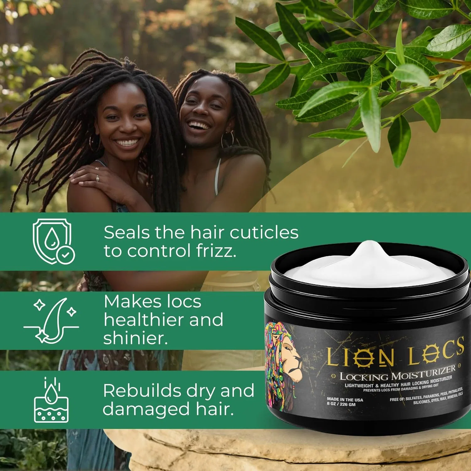 Гель-крем для дредов Dreadlock Gel Cream от Lion Locs Beard Gains — фото 4