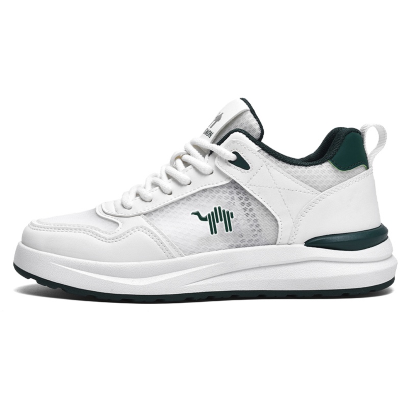 

Pilot the camel Скользоустойчивые износостойкие дышащие лоу-топ скейтборд кроссовки унисекс бело-зеленые, цвет White Green