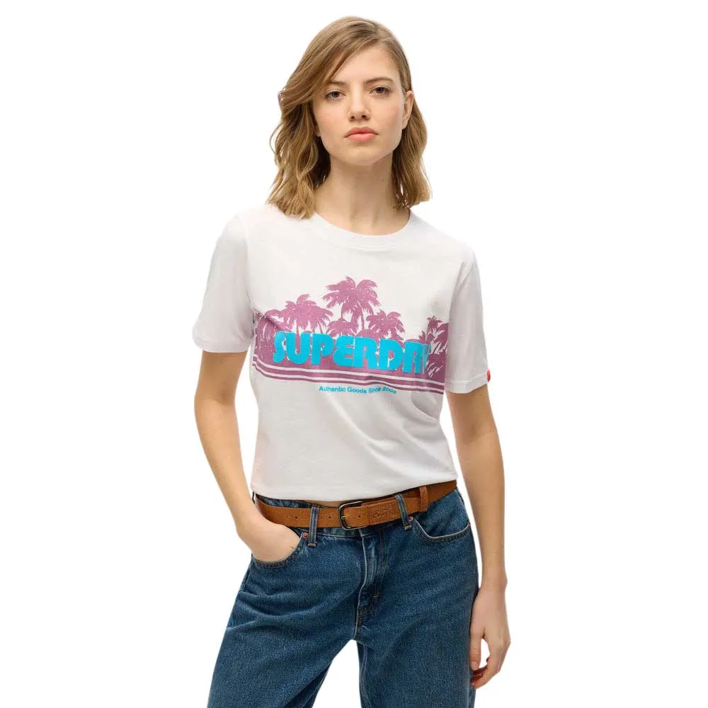 

Футболка с коротким рукавом Superdry Outdoor Stripe Relaxed, белый