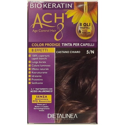 

Краска для волос Biokeratin Color 5/N Light Brown 212g