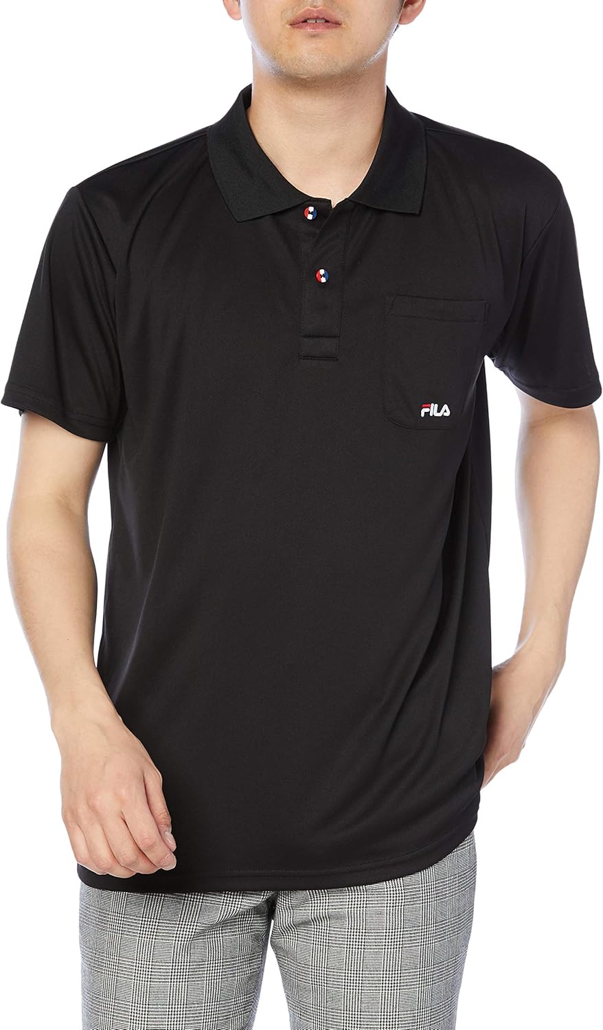 

Мужская поло-рубашка FILA из полиэтиленовой сетки с коротким рукавом