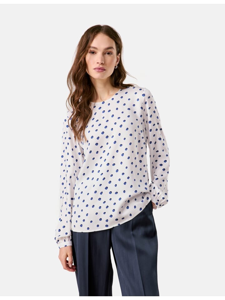 

Блуза TAIFUN Bluse Langarm, цвет Offwhite gemustert