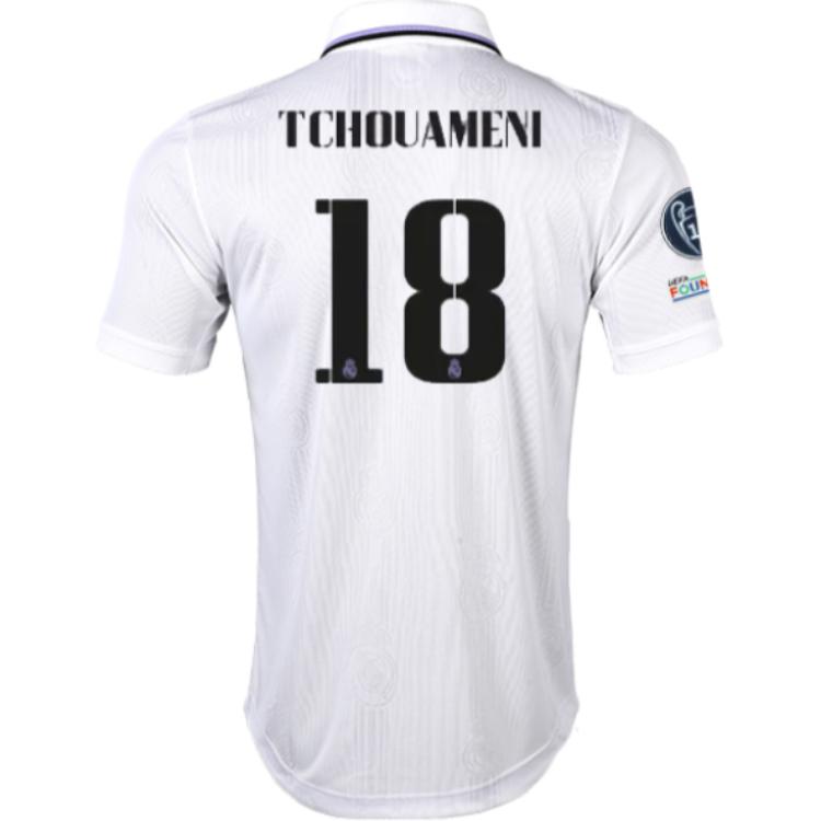 Футболка игровая 22 23 Real Madrid, Auremiou размер 18 мужской 18#Chu AMENI Adidas, 18#Chu Ameni — фото 4