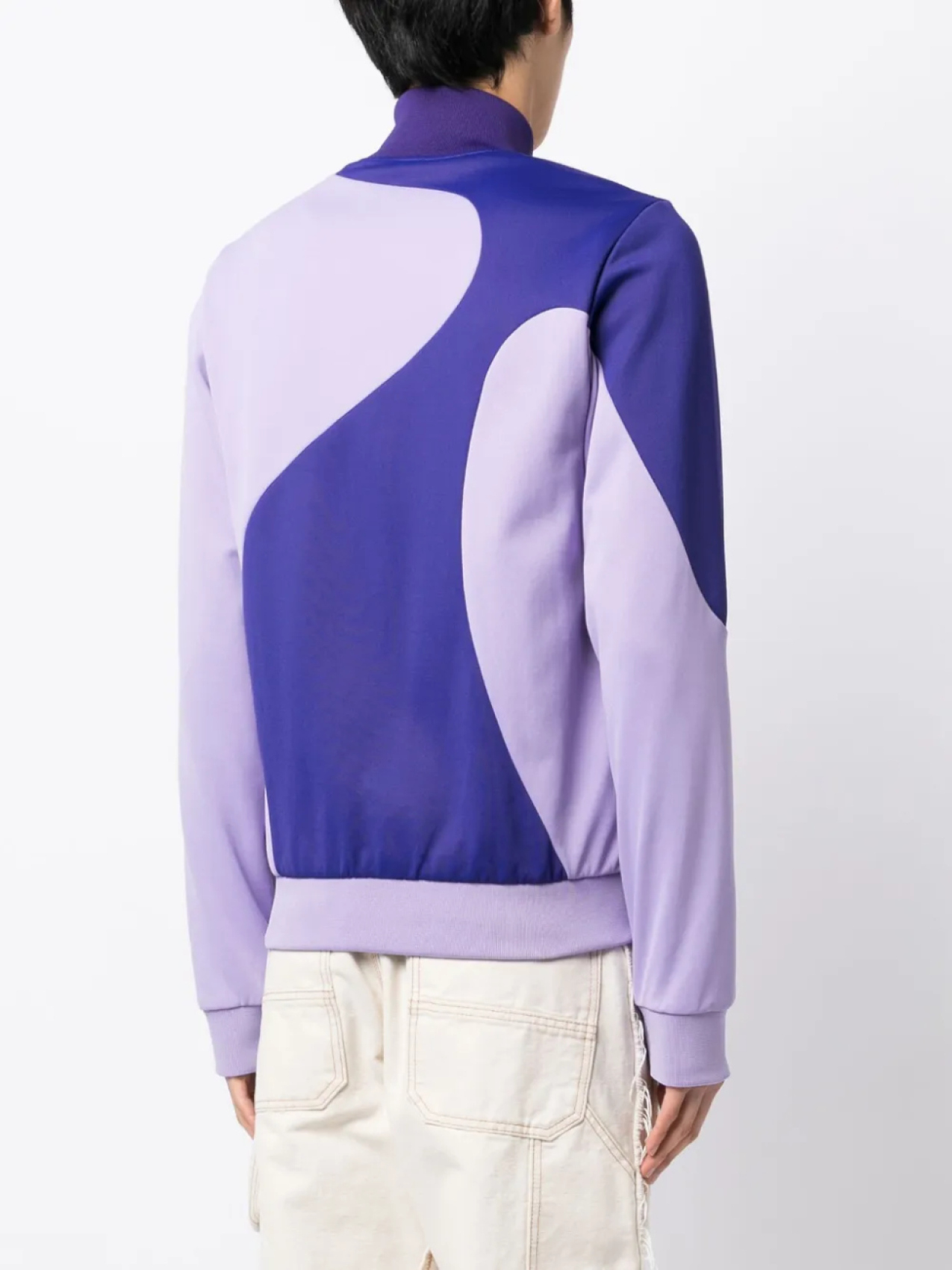 Off-White спортивная куртка в стиле колор-блок, фиолетовый — фото 4